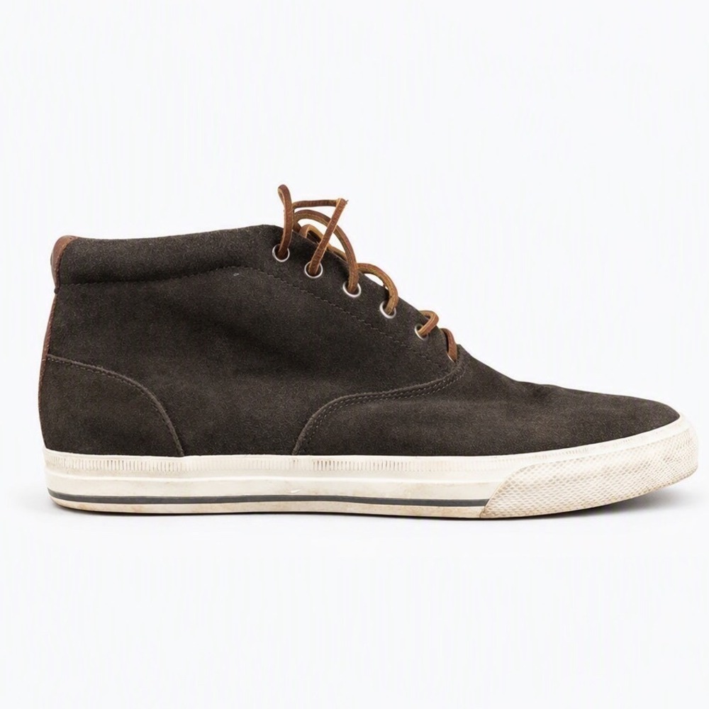 Polo Ralph Lauren Zale Oiled Suede Leather Boots Mens 10.5D Brown